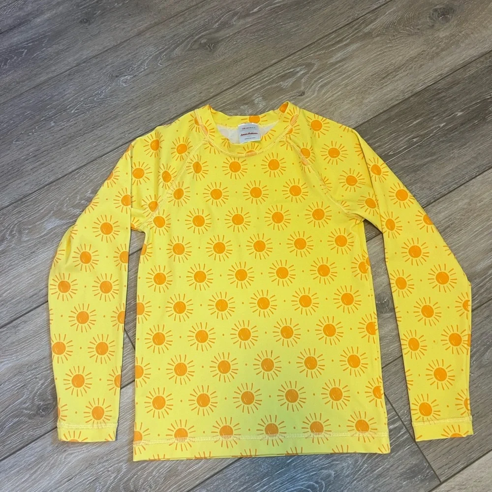 Unisex Recycled Print Sunblock Rash Guard Size 6-7(120cm)